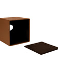 LEATHER TISSUE BOX SQUARE