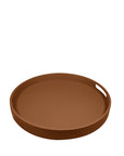 Round Leather Tray